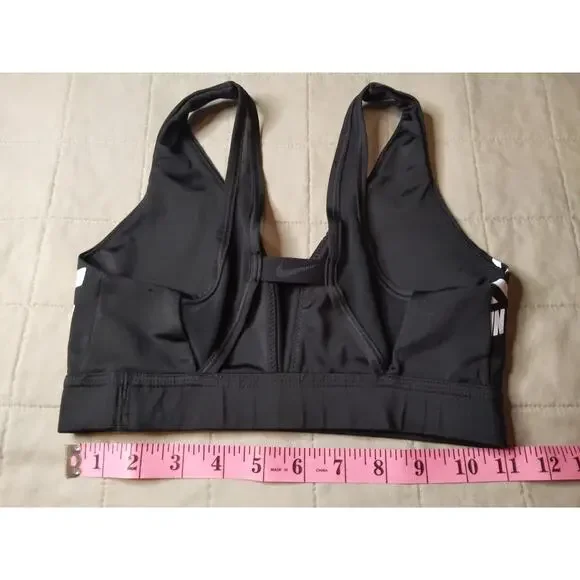 Nike Women's Small 3pc Bundle Sports Bras Star Print Top Black Silver Set - Picture 6 of 14